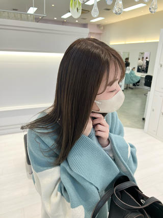 w/ash~ olive beige
treatment /sublmic treatment