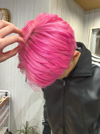 ショート カラー メンズ 渋谷デザインカラー 🎀ハイトーンのヘアスタイル