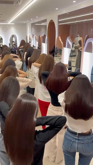 ロング 韓国風🫧髪質改善/ Bonheur辻結凪のヘアスタイル