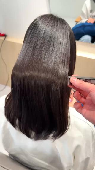 セミロング ✨圧倒的ツヤ感✨美髪 カズ　豊島区　大塚駅のヘアスタイル