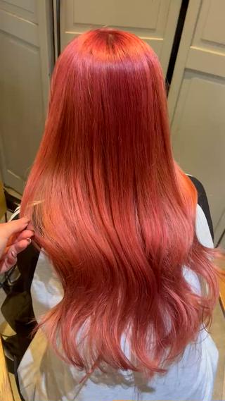 ロング カラー ラフィスヘアードープ所属・👑髪質改善Wカラー /グレージュ/アユカのヘアスタイル