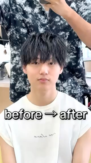 ミディアム 田中 純平のヘアスタイル