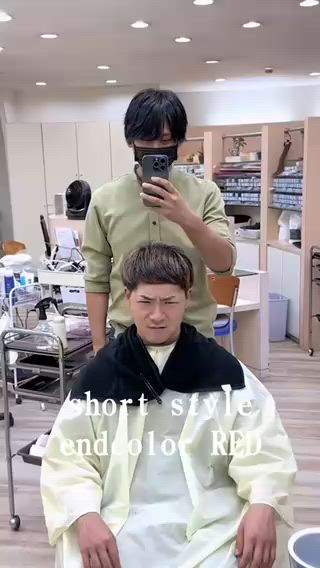 ショート カラー 田中 純平のヘアスタイル