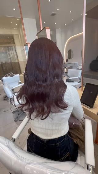 セミロング カラー 艶カラー特化💎 梅村晋平のヘアスタイル