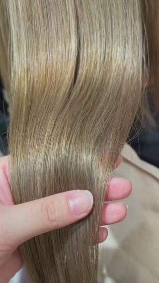 ロング 韓国風ﾊﾟｰﾏ❁﻿ fu-ka❁艶ｶﾗｰのヘアスタイル