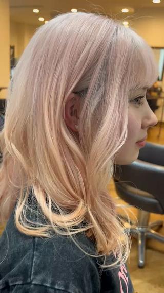 ロング カラー たけかわ みずきのヘアスタイル