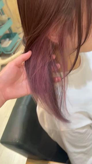 セミロング カラー たけかわ みずきのヘアスタイル