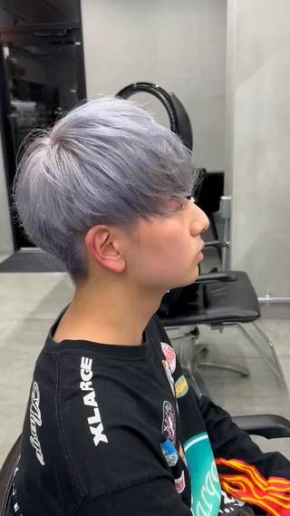 ショート カラー メンズ 大和田 玲円/メンズ専門のヘアスタイル