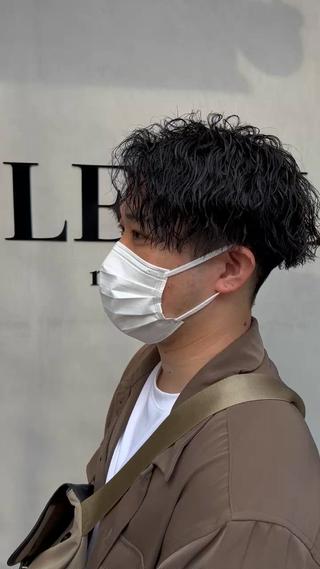 ショート パーマ メンズ 大和田 玲円/メンズ専門のヘアスタイル