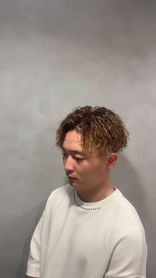 カラー パーマ メンズ 33〖SASA〗大阪店所属・西野 翔太のヘアスタイル