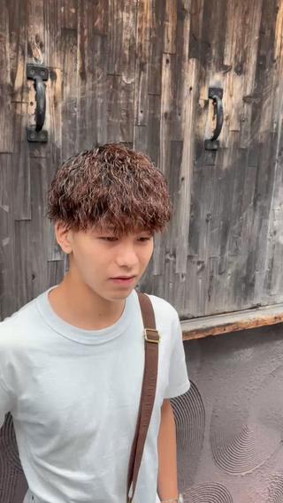 カラー パーマ メンズ 33〖SASA〗大阪店所属・西野 翔太のヘアスタイル