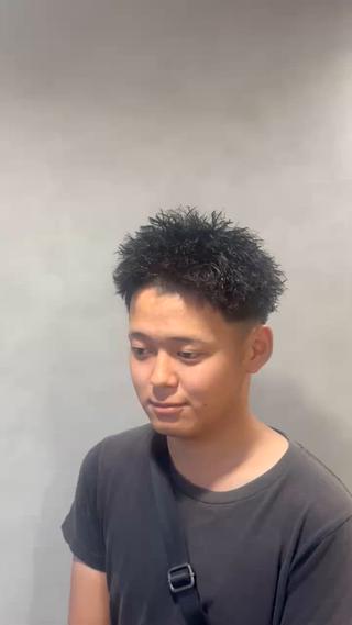 ショート パーマ メンズ 33〖SASA〗大阪店所属・西野 翔太のヘアスタイル