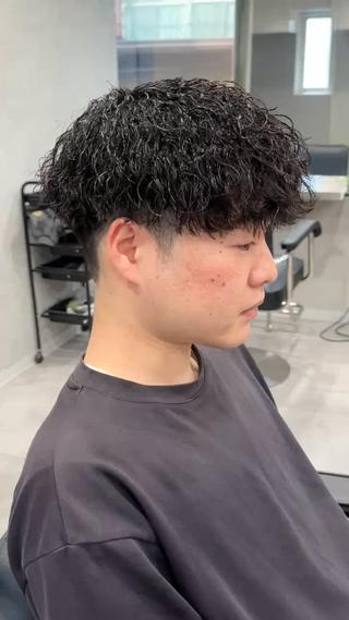 パーマ メンズ 33〖SASA〗大阪店所属・西野 翔太のヘアスタイル