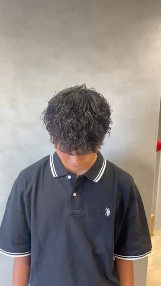波巻きパーマ 