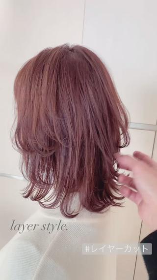 レイヤーたっぷりのウルフスタイル 
