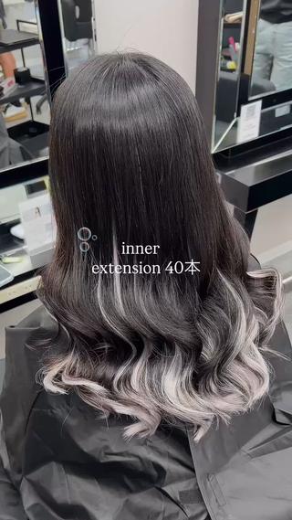 セミロング カラー 🎀ハイトーン. 難波.RISA🎀のヘアスタイル