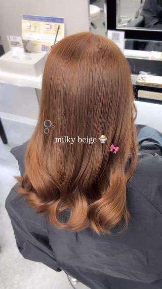 セミロング カラー 🎀ハイトーン. 難波.RISA🎀のヘアスタイル