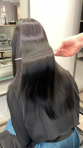 ロング 髪質改善/縮毛矯正 /美髪カラー/こてのヘアスタイル