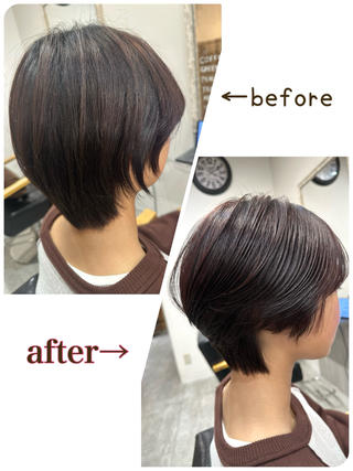 ショート kaminote所属・福西 晃希のヘアスタイル