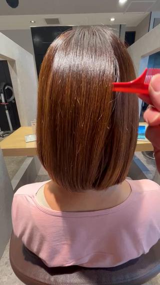 ショート Moana大宮店所属・石坂駿伍/縮毛矯正/ ストレート/髪質改善のヘアスタイル