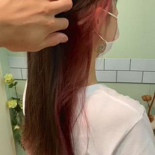 ミディアム カラー 髪質改善カラー ケアブリーチ/タムのヘアスタイル