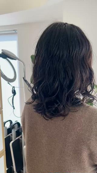 ミディアム パーマ 🍓矢木 未奈実🍓のヘアスタイル