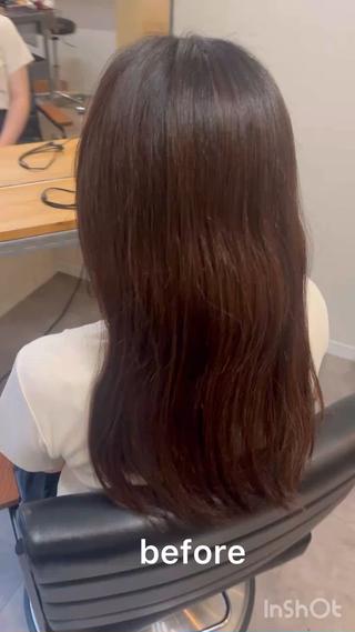 セミロング OFF YUYAのヘアスタイル