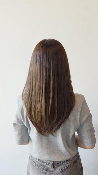 セミロング カラー Russo(ルッソ)所属・こにし/蒲生四丁目 /髪質改善/スパのヘアスタイル
