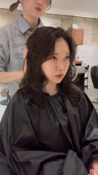 ロング カラー パーマ Yui 🫧のヘアスタイル