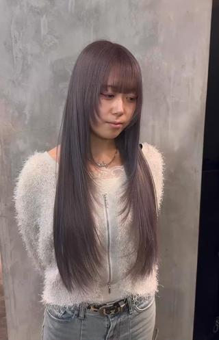 ロング カラー ザクザクレイヤー 🍀/ブリーチ/小田のヘアスタイル