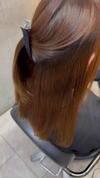 セミロング カラー パーマ youres hair はなれ店所属・最高峰🌈髪質改善 縮毛矯正💖後藤のヘアスタイル