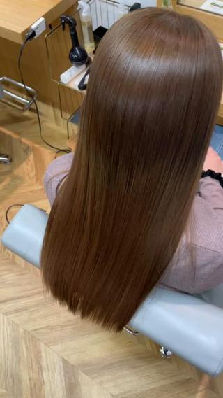 ロング カラー パーマ youres hair はなれ店所属・最高峰🌈髪質改善 縮毛矯正💖後藤のヘアスタイル