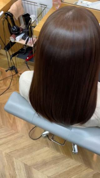 ミディアム カラー パーマ youres hair はなれ店所属・最高峰🌈髪質改善 縮毛矯正💖後藤のヘアスタイル