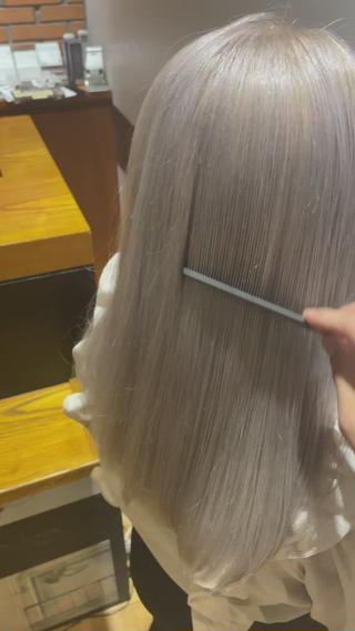 ロング カラー パーマ youres hair はなれ店所属・髪質改善🌸縮毛矯正 専門家💖後藤のヘアスタイル