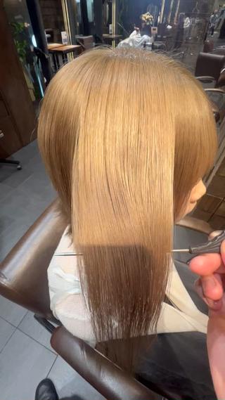 ミディアム 金井蛍祐/ 透明感カラー/艶髪のヘアスタイル