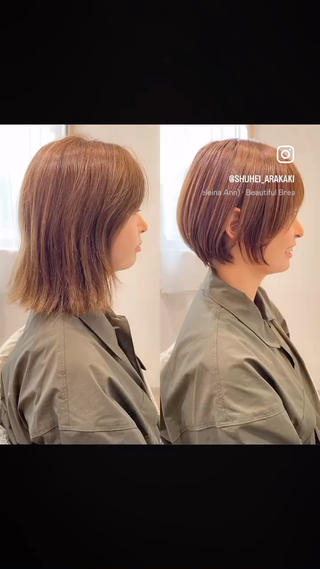 ショート カラー uni private salon所属・uni ボブ ショートカット特化のヘアスタイル