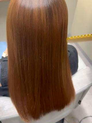 セミロング 巻ける美髪矯正/ 韓国ヘア/yutaのヘアスタイル