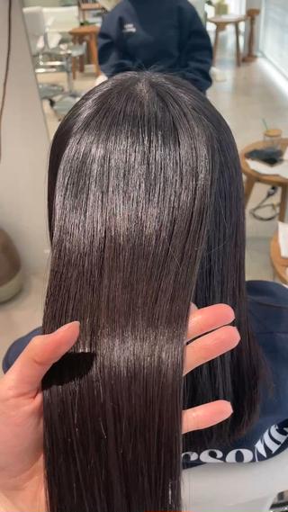 とぅるんと縮毛矯正(∩˘ω˘∩ )♡