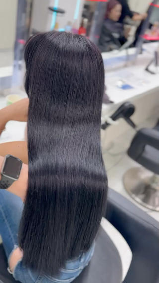 ロング 透けるやわらか艶髪♡ ナチュラルストレートのヘアスタイル