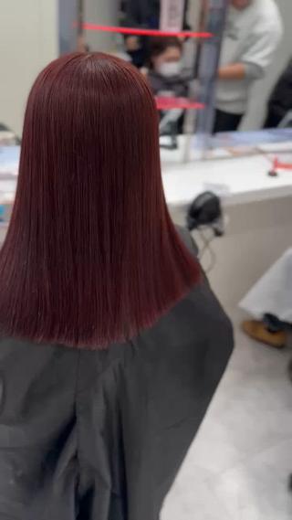 ロング カラー 透けるやわらか艶髪♡ ナチュラルストレートのヘアスタイル