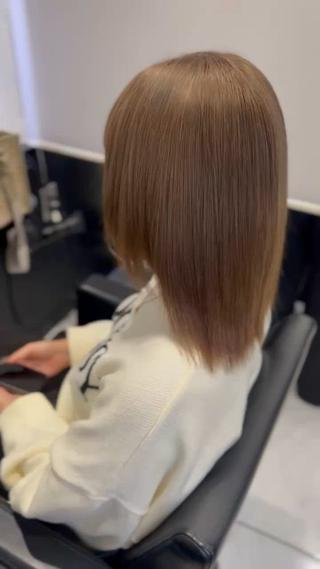 ミディアム カラー YUDU🍊 germe/ジェルムのヘアスタイル