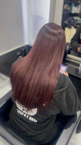 ロング カラー YUDU🍊 germe/ジェルムのヘアスタイル