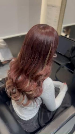 ロング カラー YUDU🍊 germe/ジェルムのヘアスタイル