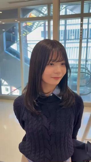 セミロング カラー 💎寒色特化💎 透明感カラーみきのヘアスタイル