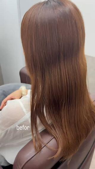 ロング 髪質改善🪽半個室 サロン新宿3丁目のヘアスタイル
