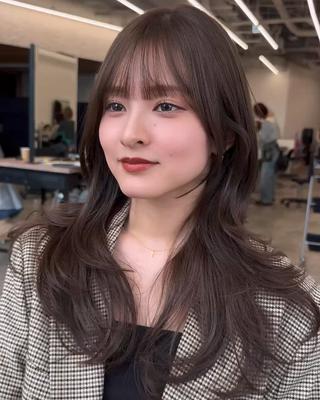 ロング カラー レイヤー/透明感/ 顔周り/kana🩰のヘアスタイル