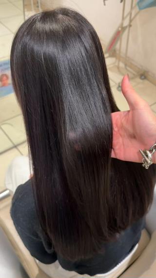 ロング 海希/韓国風ヘア /ブリーチカラー💜のヘアスタイル