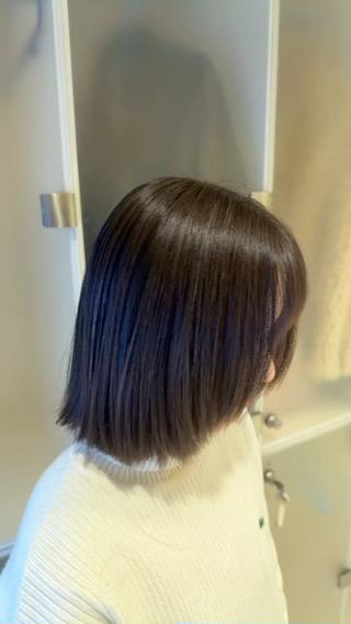 ミディアム 海希/韓国風ヘア /ブリーチカラー💜のヘアスタイル