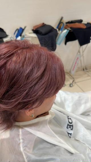 カラー メンズ 海希/韓国風ヘア /ブリーチカラー💜のヘアスタイル