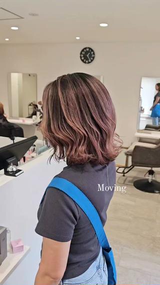 ミディアム カラー ヘアアレンジ E Komo hair所属・Wow❕E Komo hair 永井一輝のヘアスタイル